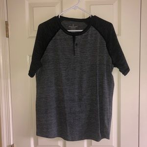 American Eagle Two-Tone Henley Shirt